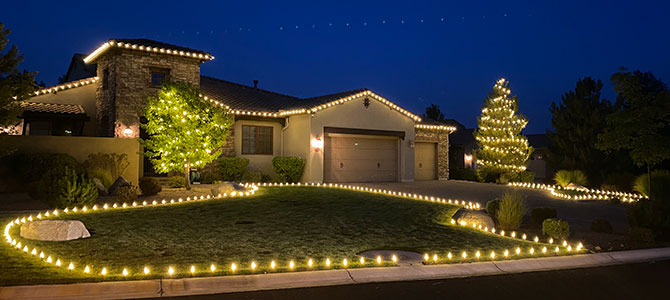 Christmas Light Install in Reno